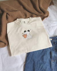 Pumpkin ghost boxy tee