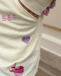 **PRE-ORDER** embroidered princess signature  short set