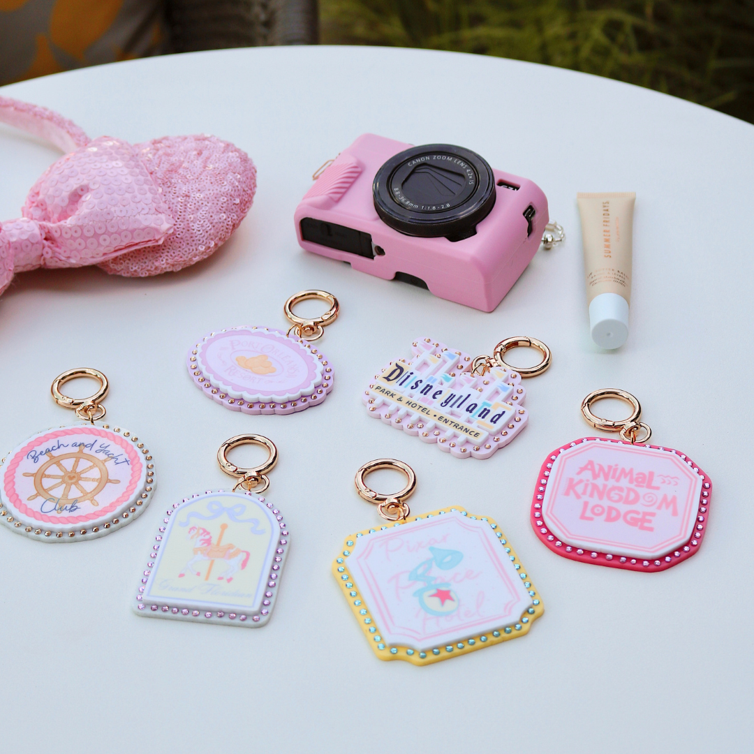 Resort acrylic bag charm