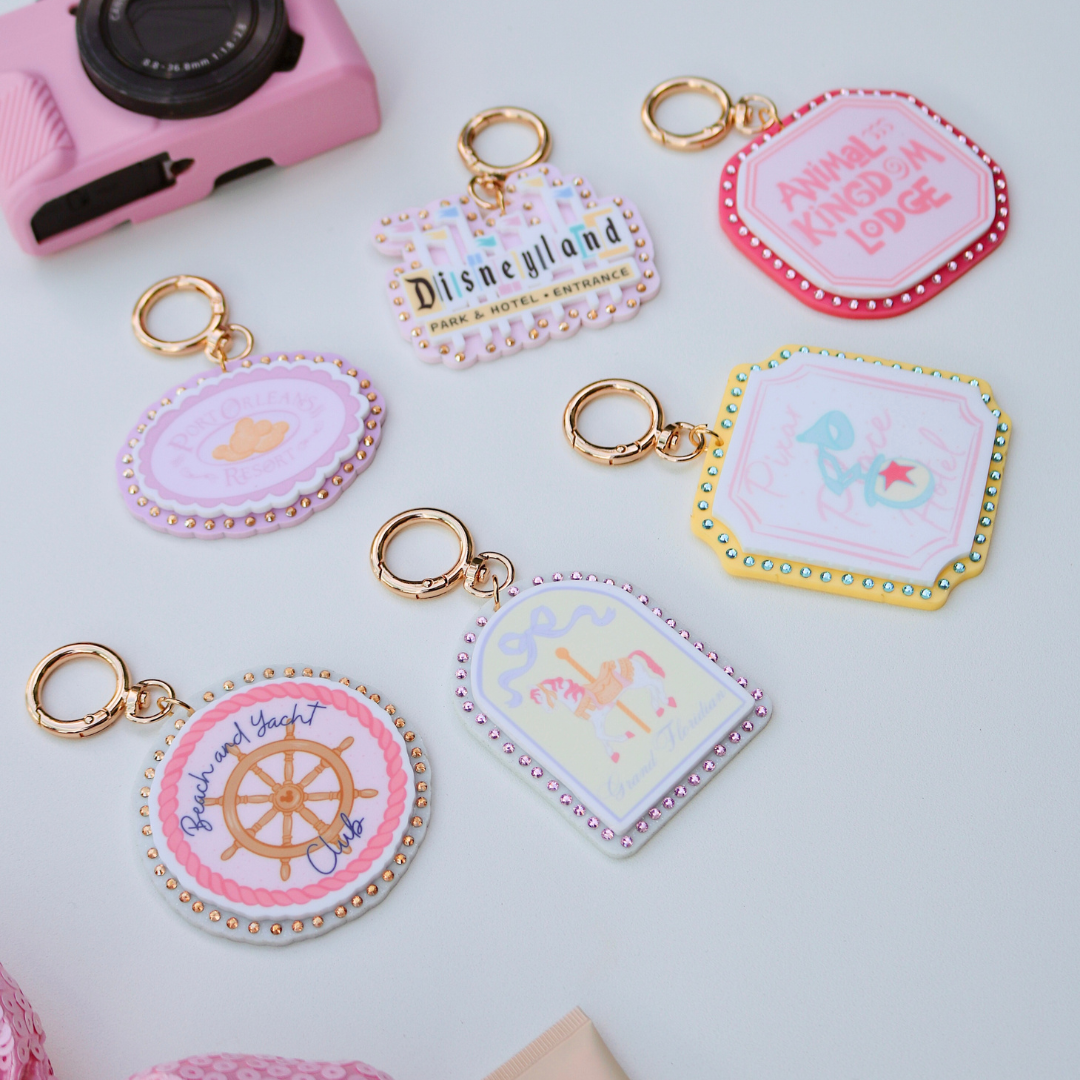 Resort acrylic bag charm