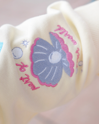 PRE-ORDER: embroidered princess signature short set