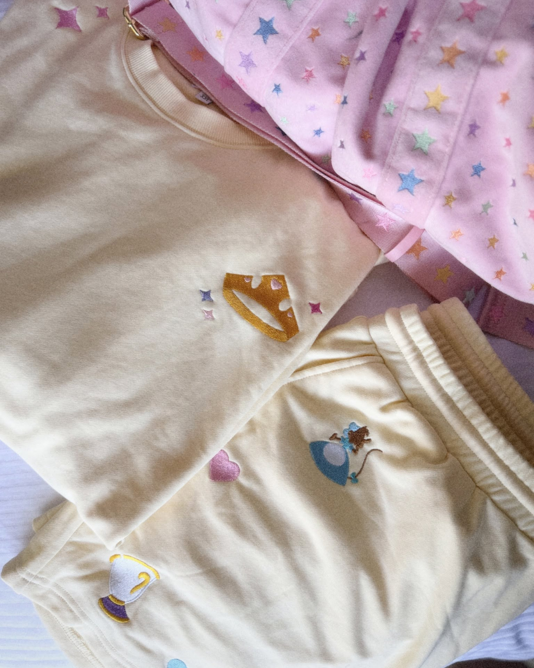 PRE-ORDER: embroidered princess signature short set