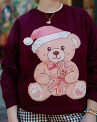 Gingerbread Teddy Holiday Sweatshirt