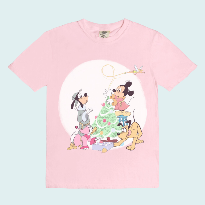 vintage christmas card tee