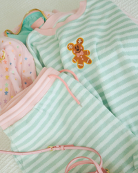 Pastel Gingerbread Stripe Set