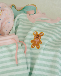 Pastel Gingerbread Stripe Set