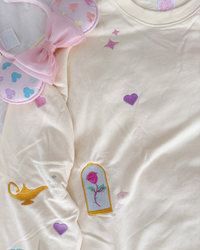 PRE-ORDER: embroidered princess signature short set