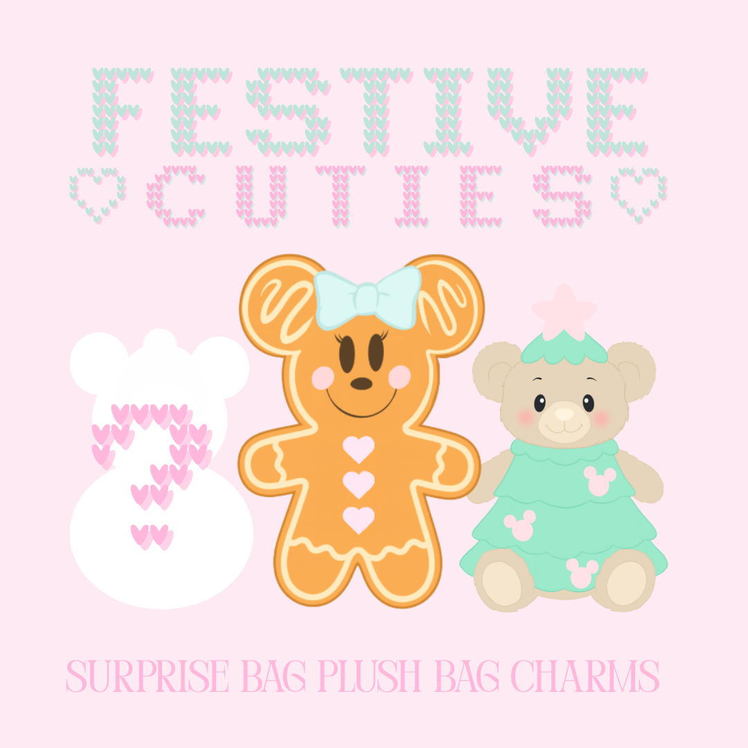 BUNDLE/ festive cuties surprise plush bag charms