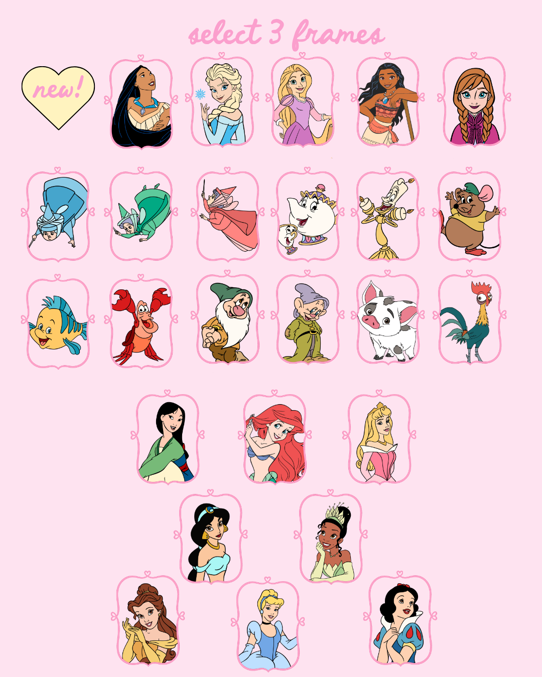 design your own: princess crew