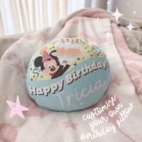 custom birthday pin pillow