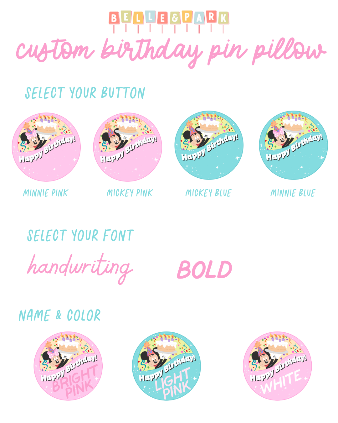 custom birthday pin pillow